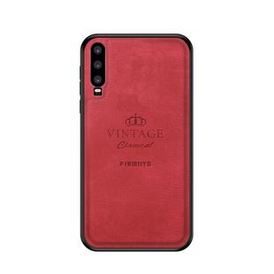 PINWUYO Shockproof Waterproof Full Coverage PC + TPU + Skin Protective Case for Huawei P30(Red)