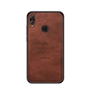 PINWUYO Shockproof Waterproof Full Coverage PC + TPU + Skin Protective Case for Huawei Honor 10 Lite / P Smart 2019(Brown)