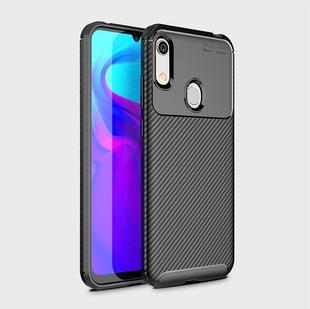 Carbon Fiber Texture Shockproof TPU Case for Huawei Honor 8A (Black)