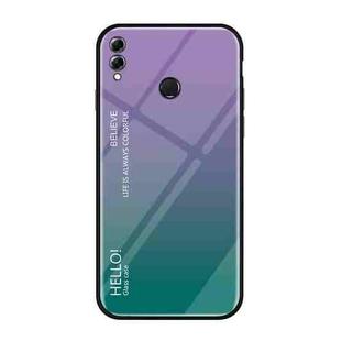 Gradient Color Glass Case for Huawei Honor 8X (Purple)