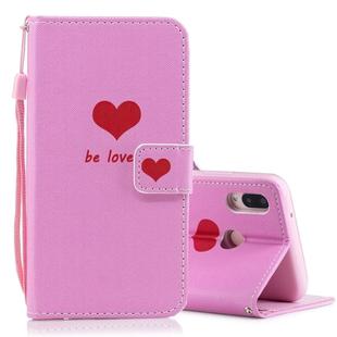 Heart Pattern Horizontal Flip Leather Case for Huawei P20 Lite, with Holder & Card Slots & Wallet