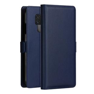 DZGOGO MILO Series PC + PU Horizontal Flip Leather Case for Huawei Mate 20, with Holder & Card Slot & Wallet(Blue)
