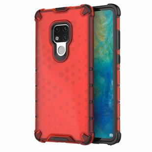 Honeycomb Shockproof PC + TPU Case for Huawei Mate 20(Red)
