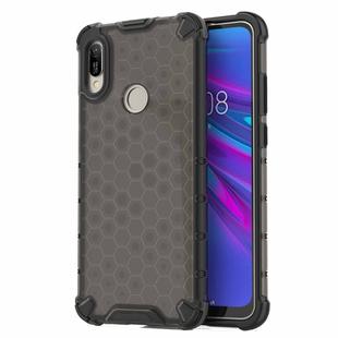 Honeycomb Shockproof PC + TPU Case for Huawei Y6(2019)(Black)