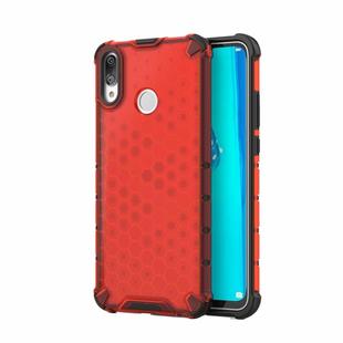 Honeycomb Shockproof PC + TPU Case for Huawei Y9 (2019) (Red)