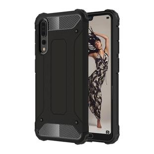 For Huawei  P20 Pro Full-body Rugged TPU + PC Combination Back Cover Case (Black)