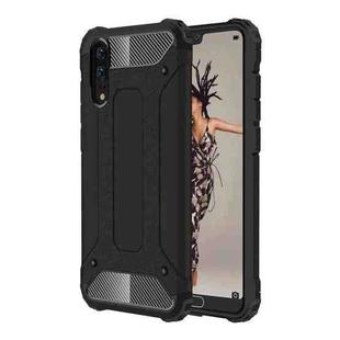 For Huawei  P20 Full-body Rugged TPU + PC Combination Back Cover Case (Black)