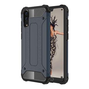 For Huawei  P20 Full-body Rugged TPU + PC Combination Back Cover Case (Navy Blue)