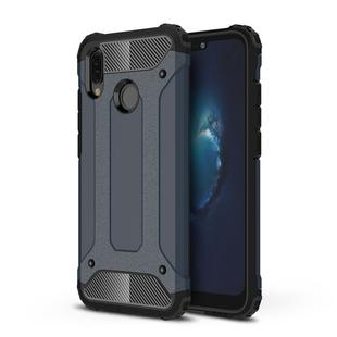 For Huawei  P20 Lite Full-body Rugged TPU + PC Combination Back Cover Case (Navy Blue)