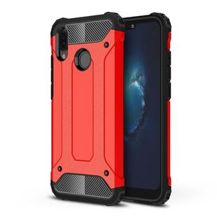For Huawei  P20 Lite Full-body Rugged TPU + PC Combination Back Cover Case (Red)