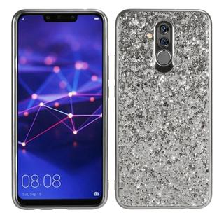 Glittery Powder Shockproof TPU Case for Huawei Mate 20 Lite / Maimang 7 (Silver)