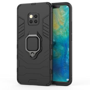 PC + TPU Shockproof Protective Case for Huawei Mate 20 Pro, with Magnetic Ring Holder (Black)
