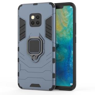 PC + TPU Shockproof Protective Case for Huawei Mate 20 Pro, with Magnetic Ring Holder (Navy Blue)