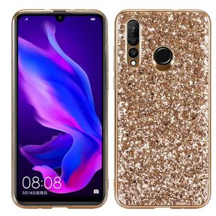 Glitter Powder Shockproof TPU Protective Case for Huawei Nova 4 (Gold)