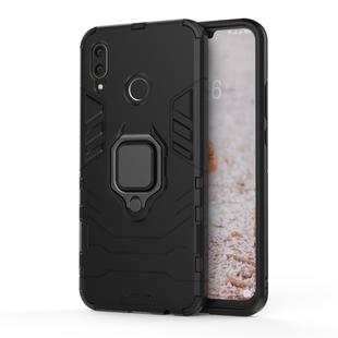 PC + TPU Shockproof Protective Case for Huawei Nova 3, with Magnetic Ring Holder (Black)