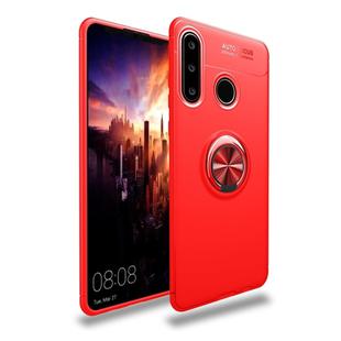 lenuo Shockproof TPU Case for Huawei P30 Lite, with Invisible Holder (Red)