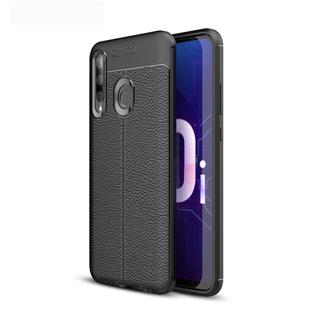 Litchi Texture TPU Shockproof Case for Huawei Honor 10i (Black)