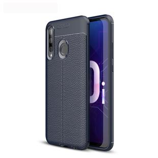 Litchi Texture TPU Shockproof Case for Huawei Honor 10i (Navy Blue)