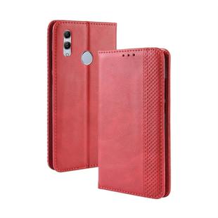 Magnetic Buckle Retro Texture Horizontal Flip Leather Case for Huawei Honor 10 Lite / P Smart (2019) / Nova Lite 3, with Holder & Card Slots & Wallet (Red)