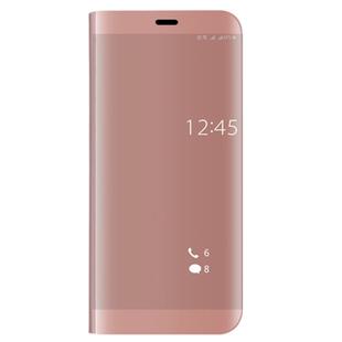 For Huawei  Mate 9 Pro Electroplating PC + PU Horizontal Flip Protective Case with Stand Holder & Sleep / Wake-up Function (Rose Gold)