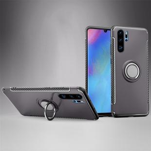 Magnetic 360 Degree Rotation Ring Holder Armor Protective Case for Huawei P30 Pro (Grey)