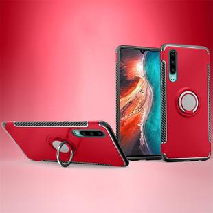 Magnetic 360 Degree Rotation Ring Holder Armor Protective Case for Huawei P30 (Red)