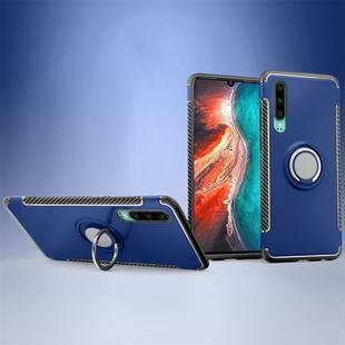 Magnetic 360 Degree Rotation Ring Holder Armor Protective Case for Huawei P30 (Sapphire Blue)