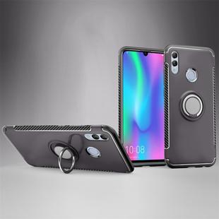 Magnetic 360 Degree Rotation Ring Holder Armor Protective Case for Huawei Honor 10 Lite (Grey)