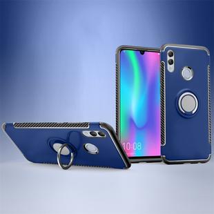 Magnetic 360 Degree Rotation Ring Holder Armor Protective Case for Huawei Honor 10 Lite (Sapphire Blue)