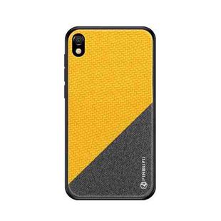 PINWUYO Honors Series Shockproof PC + TPU Protective Case for Huawei Y5 (2019) / Honor 8S (Yellow)