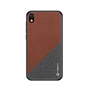 PINWUYO Honors Series Shockproof PC + TPU Protective Case for Huawei Y5 (2019) / Honor 8S (Brown)