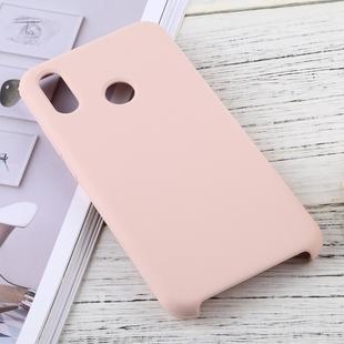 Solid Color Liquid Silicone Dropproof Protective Case for Huawei P20 Lite (Pink)