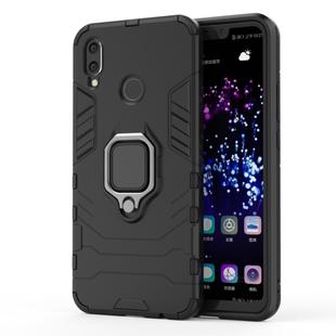 PC + TPU Shockproof Protective Case for Huawei Nova 3i, with Magnetic Ring Holder (Black)