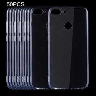 50 PCS for Huawei Honor 9 Lite 0.75mm Ultra-thin Transparent TPU Protective Case