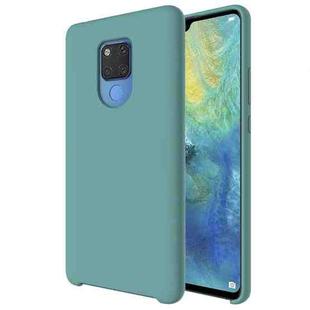 Pure Color Liquid Silicone Case for Huawei Mate 20 X (Green Lake)