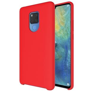 Pure Color Liquid Silicone Case for Huawei Mate 20 X (Red)