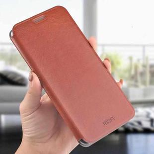 MOFI Crazy Horse Texture Horizontal Flip Shockproof Leather Case for Huawei Enjoy 8 Plus, with Holder(Brown)