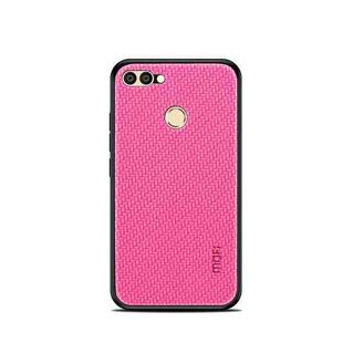 MOFI Cloth Surface + PC + TPU Case for Huawei Enjoy 7S(Rose Red)