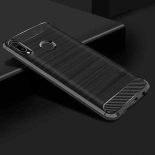 MOFI Brushed Texture Carbon Fiber Soft TPU Case for Huawei Honor Play (Black)