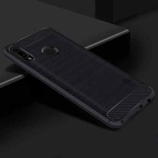 MOFI Brushed Texture Carbon Fiber Soft TPU Case for Huawei Honor Play (Blue)