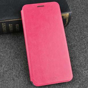 MOFI for Huawei Honor V9 Play Crazy Horse Texture Horizontal Flip Shockproof Protective Leather Case with Holder(Magenta)