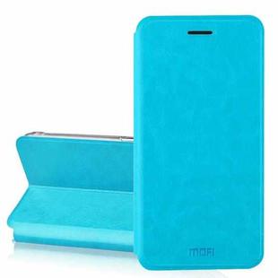 MOFI for Huawei Honor Play 7C Crazy Horse Texture Horizontal Flip Shockproof Protective Leather Case with Holder(Blue)