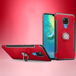 Shockproof Car Magnetic Case with 360 Degree Rotating Armor Ring for Huawei Mate 20 X(Red)