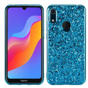 Glittery Powder Shockproof TPU Case for Huawei Honor Play 8A(Blue)