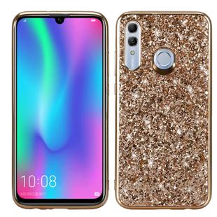 Glittery Powder Shockproof TPU Case for Huawei  Honor 10 Lite (Gold)