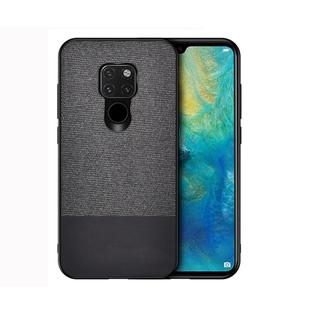 Shockproof Splicing PU + Cloth Protective Case for Huawei Mate 20 (Black)