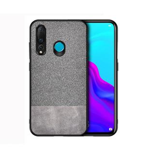 Shockproof Splicing PU + Cloth Protective Case for Huawei Nova 4 (Grey)