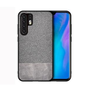 Shockproof Splicing PU + Cloth Protective Case for Huawei P30 Pro (Grey)