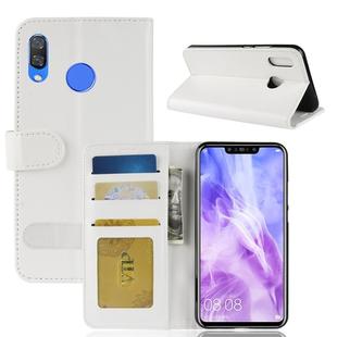 Crazy Horse Texture Horizontal Flip Leather Case for Huawei nova 3, with Wallet & Holder & Card Slots(White)
