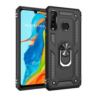 Armor Shockproof TPU + PC Protective Case for Huawei P30 Lite, with 360 Degree Rotation Holder (Black)